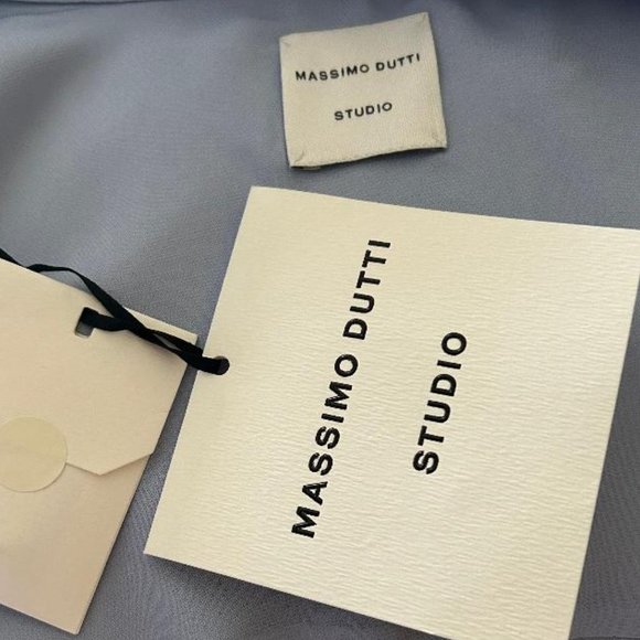 MASSIMO DUTTI Studio Flowing shirt with rhinestone detail 9407/954 - Picture 12 of 13